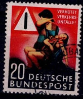 GERMANY 1953 BUND TRAFFIC ACCIDENT PREVENTION MI No 162 USED VF!! - Gebraucht