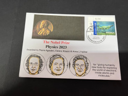 5-10-2023 (3 U 22) NobelPhysics Prize Awarded In 2023 - 1 Cover - OZ Stamp (postmarked 3-10-2022) - Prix Nobel