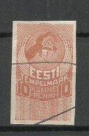 ESTLAND Estonia Revenue Tax Stamp Steuermarke Stempelmarke 10 Penni 1919 O - Géographie