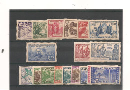 GUYANE ANNÉES 1937/40 N° 143/151 *-157/167*-Côte : 43,00 € - Used Stamps