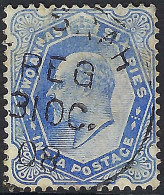 INDIA 1902 KEDVII 2a6p Ultramarine SG126 Used - 1902-11 Koning Edward VII