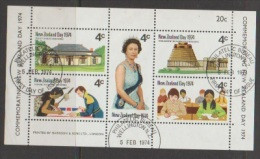 NEUSEELAND - NZ 1974 NATIONALFEIERTAG Mi BLOCK 2 Gestempelt - Used Stamps