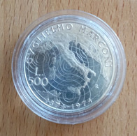 1974 Marconi 500 Lire UNC - 0,30 Oz Of Pure Silver - 500 Liras