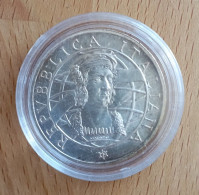 1989 Colombo La Partenza America 500 Lire UNC - 0,30 Oz Of Pure Silver - 500 Liras
