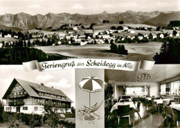 73883316 Scheidegg Allgaeu Panorama AEG Ferienheim Gastraum Scheidegg Allgaeu - Autres & Non Classés