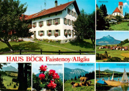 73883264 Faistenoy Haus Boeck Pfarrkirche Alpenrosenblueten Allgaeuer Alpvieh Gr - Autres & Non Classés