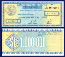 Bolivia P190, 1 Million Peso Bolivianos, 1985 Emergency Issue - Bolivie