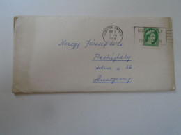 ZA454.44  - Canada -  Cover - 1959  Hamilton, Ontario  Sent To Hungary - Covers & Documents