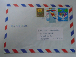 ZA454.45  Japan Nippon -Airmail Cover  - 1996 Sendai-si Sent To Hungary  - Stamps - Storia Postale