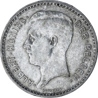 Monnaie, Belgique, Albert I, 20 Francs, 20 Frank, 1934, TTB, Argent, KM:104.1 - 20 Francs & 4 Belgas