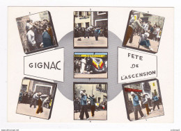 34 GIGNAC N°18179 Histoire De La Ville En 7 Figures Fête De L'Ascension - Gignac