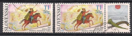 Slowakei  (2008)  Mi.Nr.  595 + 595 Zierf.  Gest. / Used  (5bc01) - Usati