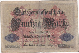 Allemagne - Billet De 50 Mark - 5 Août 1914 - P49a - 50 Mark