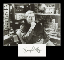 Ray Dolby (1933-2013) - American Engineer - Dolby NR - Rare Signed Card + Photo - Inventores Y Científicos