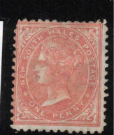 NSW 1871 1d Dull Red P13 QV SG 207 HM #CEF2 - Neufs