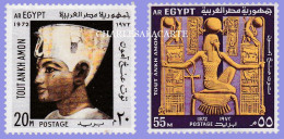 A.R. EGYPT 1972  TUTANKHAMUN ANNIVERSARY  S.G. 1154-1155  U.M. - Neufs