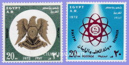 A.R. EGYPT 1972  REVOLUTION ANNIVERSARY  S.G. 1167-1168  U.M. - Neufs