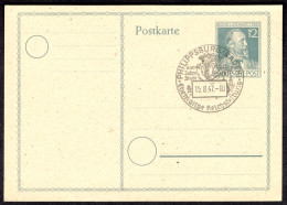 PHILLIPSBURG Baden Heimatbeleg 1947 1 Stück GANZSACHE Stephan + Handwerbe-o " 600 Jahre Stadt " - Postal  Stationery