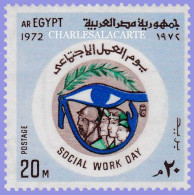 A.R. EGYPT 1972  SOCIAL WORK DAY  S.G. 1187  U.M. - Neufs