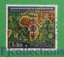 S488 - PORTOGALLO - PORTUGAL 1969 VASCO DE GAMA 3,50e USATO - USED - Used Stamps