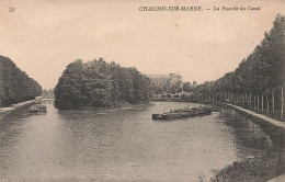 Châlons Sur Marne * La Fourche Du Canal * Péniche Batellerie - Camp De Châlons - Mourmelon