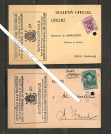 VELM-SINT-TRUIDEN-LAITERIE-DE MARNEFFE-UNION NATIONALE DES LAITERIES BELGES-2 CARTES-ENVOYEE-1930+1931-VOYEZ LES 2 SCANS - Sint-Truiden