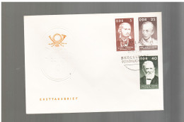 DDR -  1967 FDC BERHUMTE PERSONLICHKEITEN (HERWEGH  - WINCKEL - STORM ) - 1950-1970