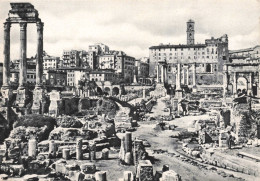 ITALIE - Roma - Forum Romain - Restes Du Temple De Saturne - Carte Postale Ancienne - Altri Monumenti, Edifici