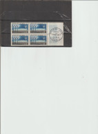 N° 1283 - 0,50 AREOPORT DE PARIS -Bloc De 4 Avec Cachet Officiel 1° Jour  - - 1960-1969