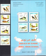 2004 -Tunisie/ Y&T 1526 -- 1529 - Oiseaux De Tunisie - Série Complète 4V -/ MNH*****  + Prospectus - Tunisie (1956-...)