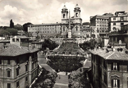 ITALIE - Rome - Place D'Espagne Et Trinità Dei Monti - Carte Postale Ancienne - Lugares Y Plazas