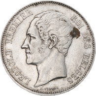 Monnaie, Belgique, Leopold I, 5 Francs, 5 Frank, 1865, Bruxelles, TTB, Argent - 5 Francs