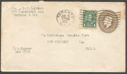 1932 Cover 3c Arch/Uprated GV PSE Machine Toronto Ontario To USA - Histoire Postale