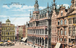 BELGIQUE - Bruxelles - Grand Place - La Maison Du Roi - Colorisé - Carte Postale Ancienne - Expositions Universelles