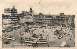 BELGIQUE - Bruxelles - Place Rogier Et Gare Du Nord - Animé - Carte Postale Ancienne - Wereldtentoonstellingen