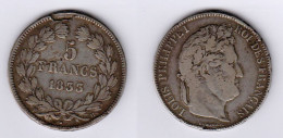 France  5 Francs 1833 H (La Rochelle) Louis Philippe I  Tranche En Relief  Tête Laurée  1833H - 5 Francs