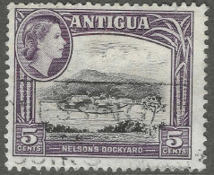 Antigua. 1963-65 QEII. 5c Used. Mult Block CA W/M SG 154 - 1858-1960 Crown Colony