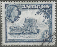 Antigua. 1963-65 QEII. 8c Used. Mult Block CA W/M SG 156 - 1858-1960 Colonie Britannique