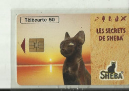 Telecarte No 3  Les Secrets De Sheba  5000 Ex - Chats