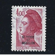 LIBERTE De GANDON Surchargée SPM - Y&T N° 467 - 4 F.00. Oblitéré. - Used Stamps