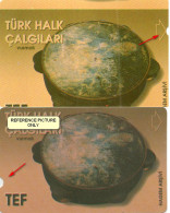 TURKEY - ALCATEL - N-138B - TEF - MAJOR ERROR UPSIDE DOWN PRINT + SHIFT PRINTING - NOTCH ON TOP - Turchia