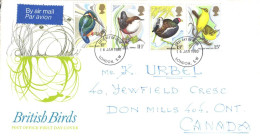 United Kingdom:FDC, British Birds, Kingfisher, 1980 - 1971-1980 Decimal Issues