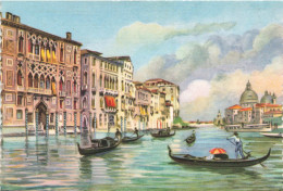 ITALIE - Venezia - Le Grand Canal - Eglise De La Salute - Aquarelle - Carte Postale Ancienne - Venetië (Venice)