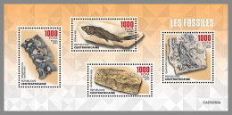 CENTRAL AFRICAN 2023 MNH Fossils Fossilien Fossiles M/S - OFFICIAL ISSUE - DHQ2340 - Fossilien