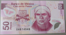 BILLETE DE MEXICO DE 50 PESOS DEL AÑO 2009 EN CALIDAD EBC (XF) (BANKNOTE) - Mexique