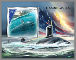 CHAD 2023 MNH Submarines U-Boote Sous-marins S/S - OFFICIAL ISSUE - DHQ2340 - Duikboten