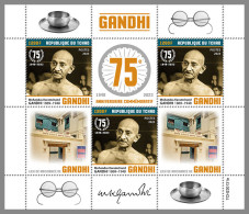 CHAD 2023 MNH Mahatma Gandhi M/S - IMPERFORATED - DHQ2340 - Mahatma Gandhi