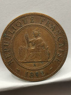 1 CENTIEME 1892 A PARIS 1 CENTIME INDOCHINE / COLONIE FRANCE - French Indochina