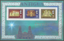 Antigua. 1972 Christmas. 125th Anniv Of St Johns Cathedral MH Miniature Sheet. SG MS 338 - 1960-1981 Autonomía Interna