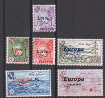 HERM Island 1961 Europa CEPT Overprint MNH Set ~ Ships, Maps - 1961